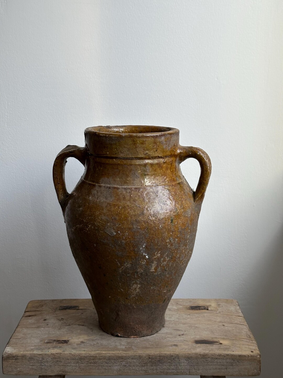 Antique Rustic Vessel, Vintage Clay Pot, Clay Urn, Wabi Sabi Vase, Terracotta Olive Jar, Rustic P... | Etsy (US)