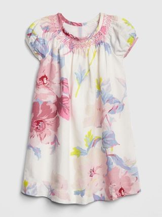 Floral Puff-Sleeve Dress | Gap CA