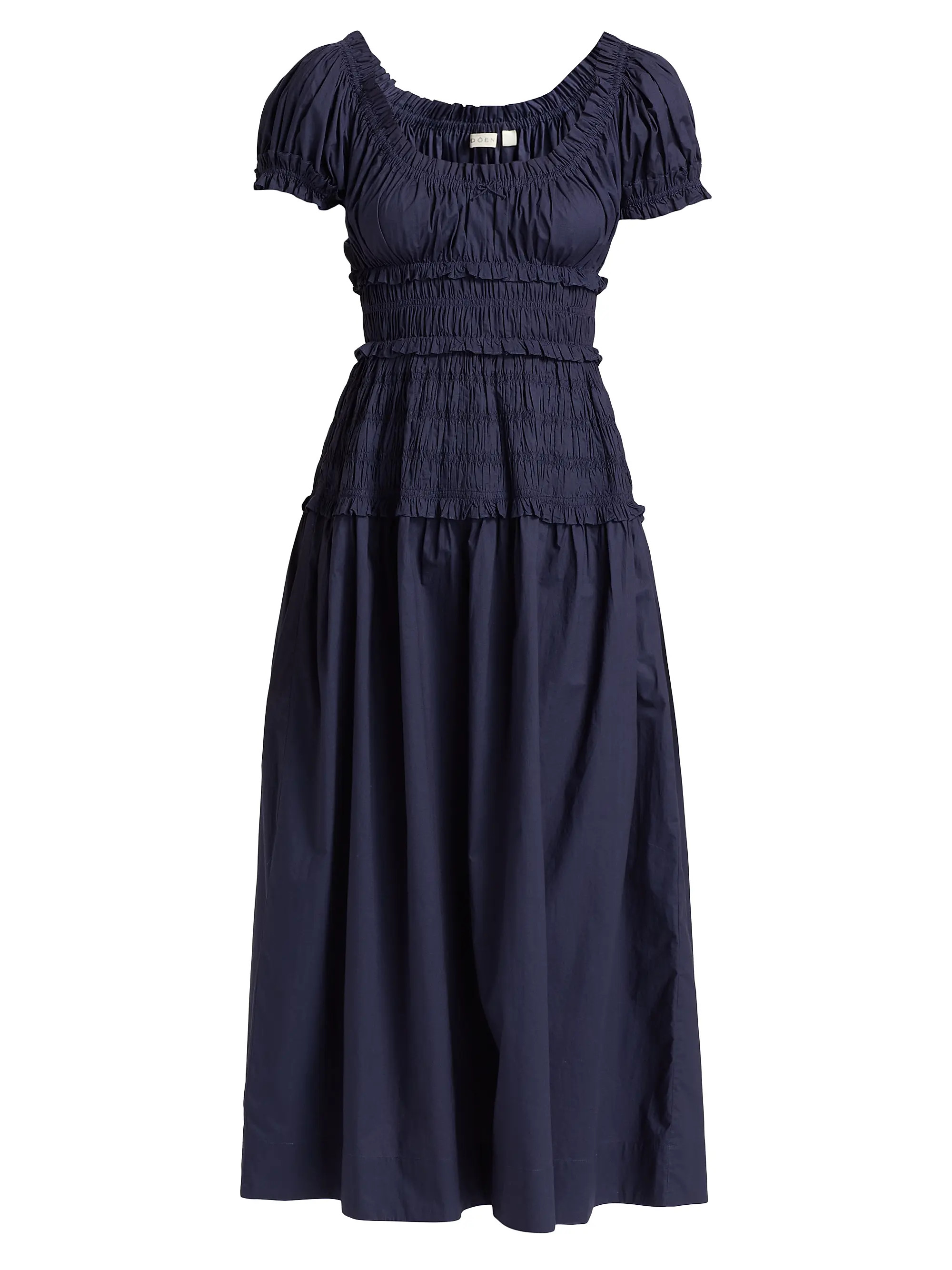 DÔEN Leanne Cotton Scoopneck Midi-Dress | Saks Fifth Avenue | Saks Fifth Avenue