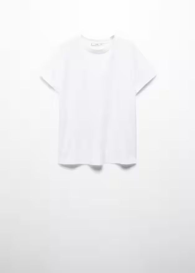 Short-sleeved cotton t-shirt | MANGO (US)