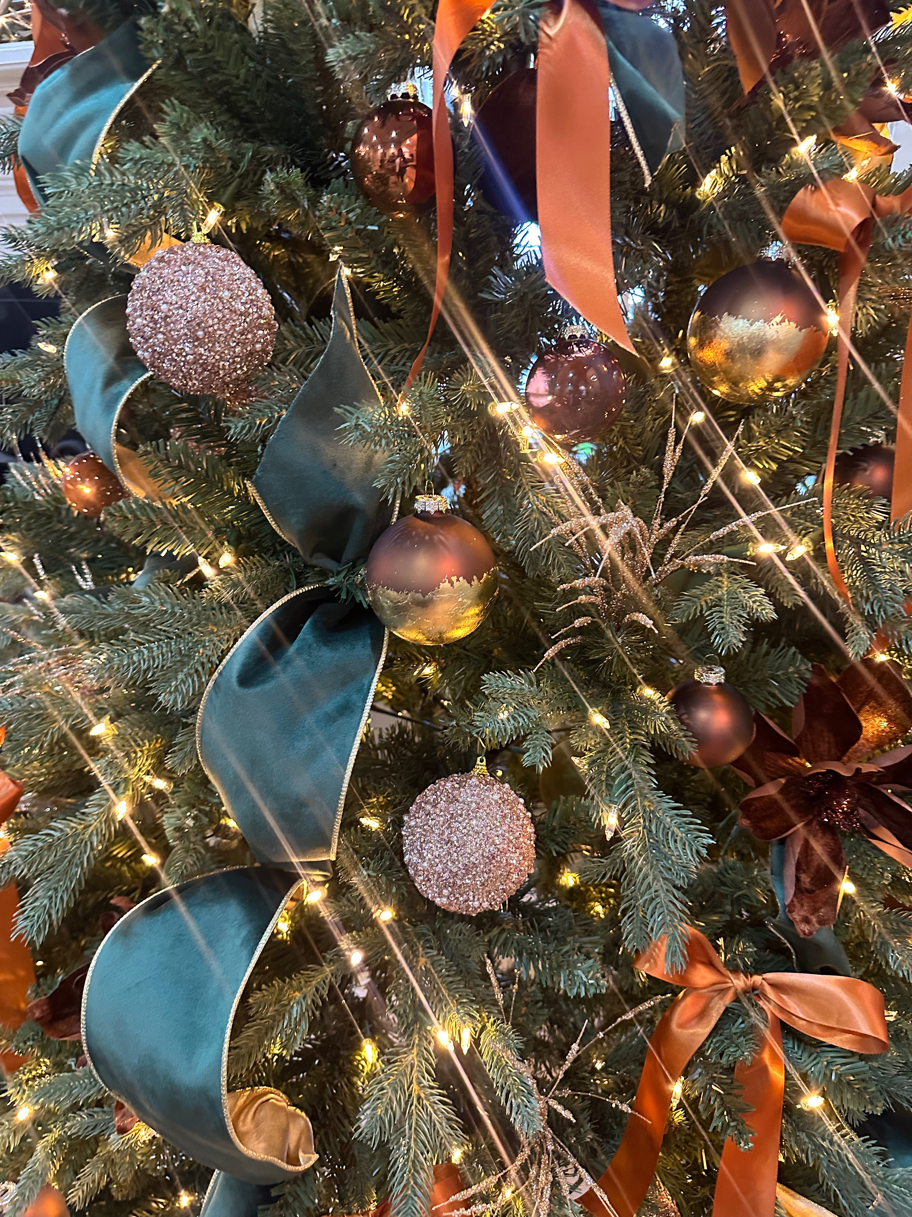 Amazon Christmas Tree Ornaments. Copper and bronze! 

 #LTKHoliday #LTKHome