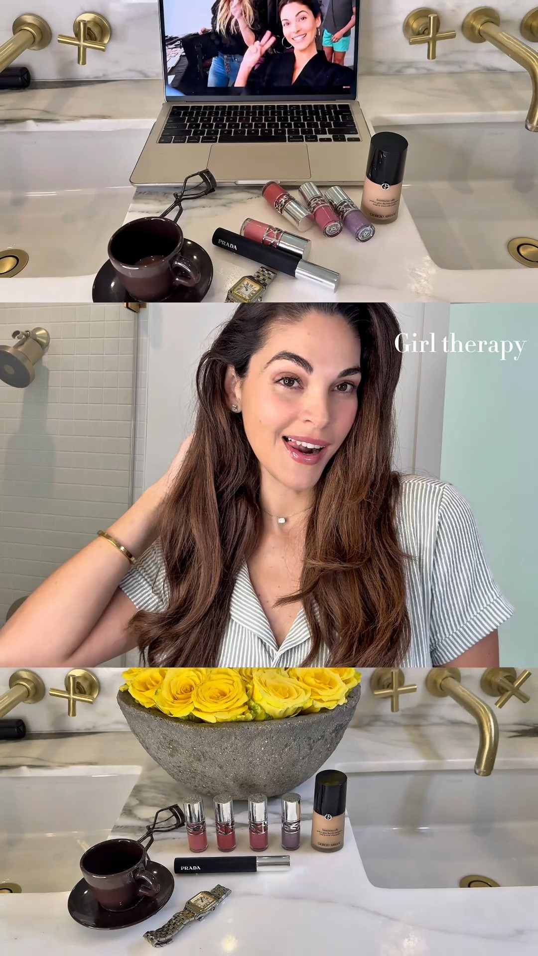 Girl Therapy 1:1 ✨

A little glam, a little me-time, and I’m ready to take on the day. My go-to essentials for that effortless glow:

@armanibeauty #LuminousSilk
@pradabeauty #Pradascope
@yslbeauty #YSLBeauty 

#LTKBeauty #LTKStyleTip