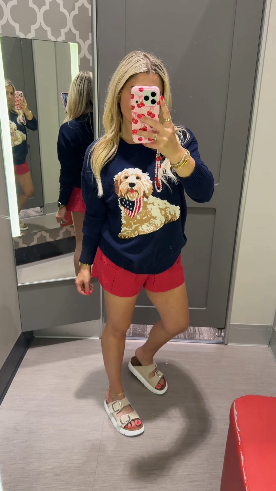@Target red white and blue outfit! 
Size small
Sandals tts
Memorial Day 
4th of July