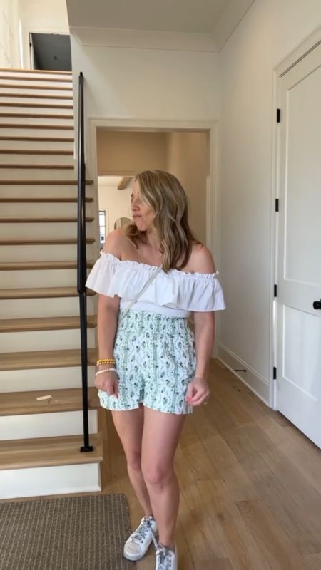 Nashville outfits boots booties grandmillennial preppy shorts hill house green trellis white ruffle bodysuit body suit sneakers crossbody luggage white suitcase travel outfits going out night dresses pink puff sleeve dress spring Easter 

#LTKunder50 #LTKunder100 #LTKtravel