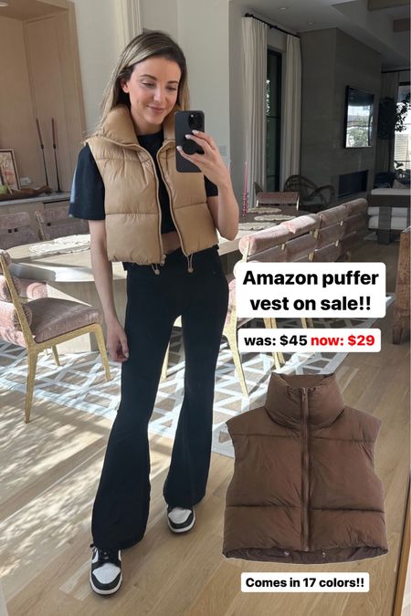 Amazon puffer vest on sale 🙌🏼🙌🏼 love this for layering in winter ❄️

#LTKSeasonal #LTKsalealert #LTKfindsunder50