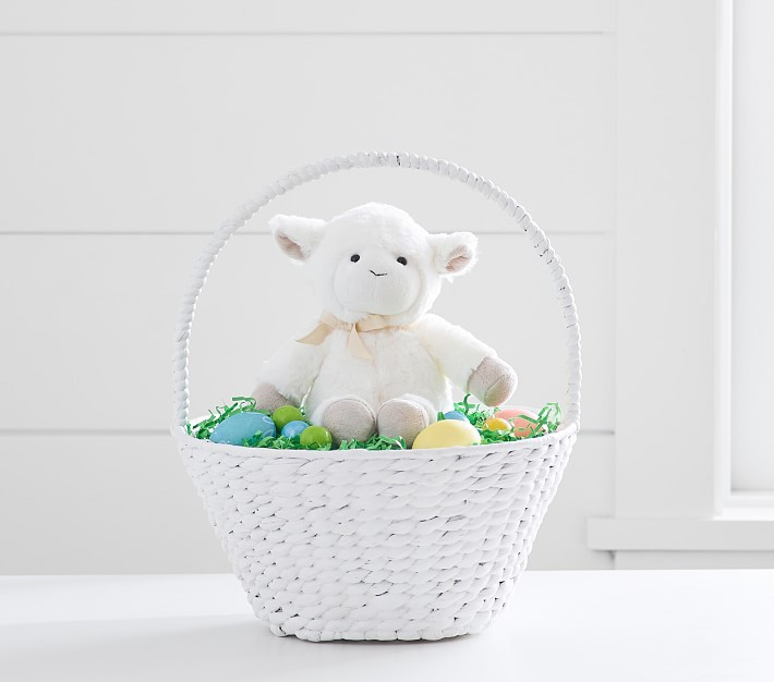 Painted Woven Easter Basket | Pottery Barn Kids