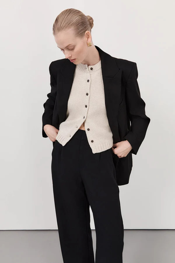 FOSTER CHALK KNIT VEST | DISSH