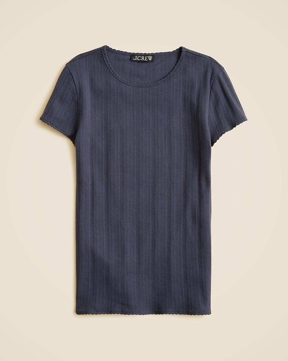 Pointelle short-sleeve T-shirt | J. Crew US