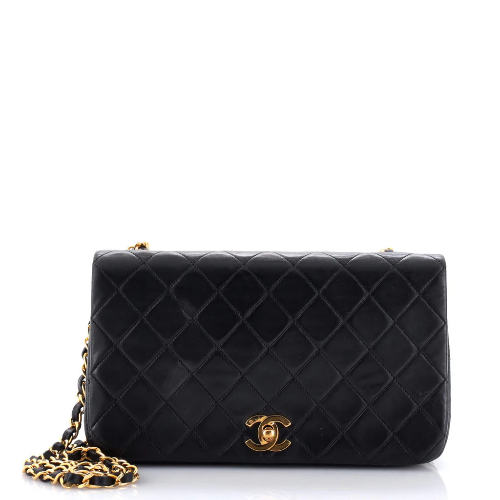 Vintage Full Flap Bag Quilted Lambskin Medium | Rebag