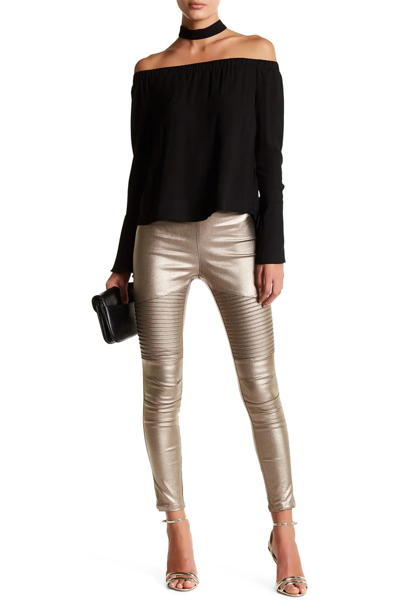 OOBERSWANK | Coated High Waisted Moto Leggings | Nordstrom Rack | Nordstrom Rack