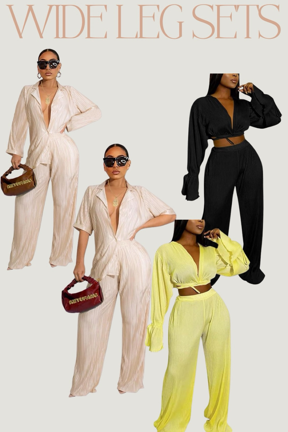 Wide leg sets 

#LTKOver40 #LTKSummerSales #LTKxNSale