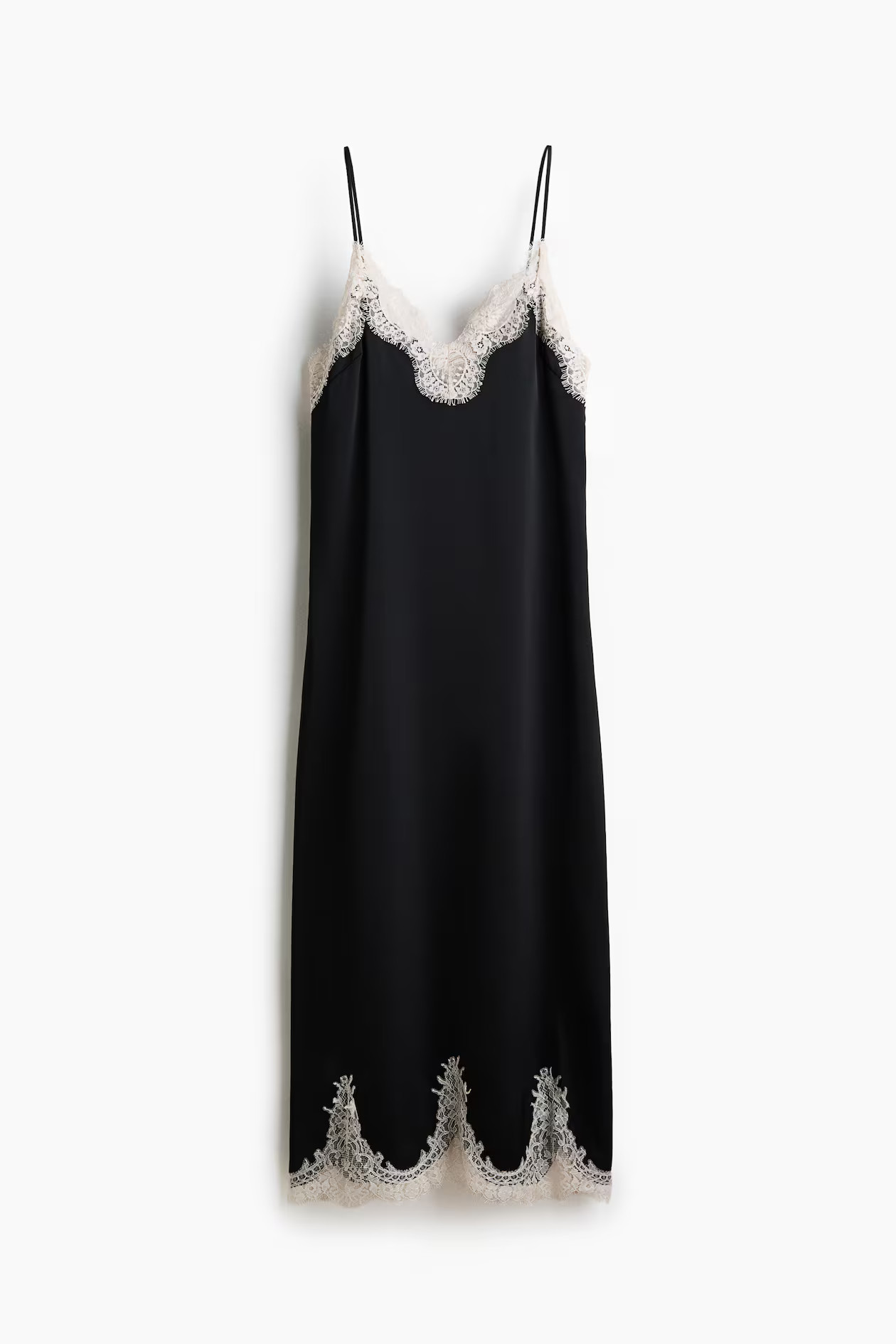 Lace-Trimmed Slip Dress | H&M (US + CA)