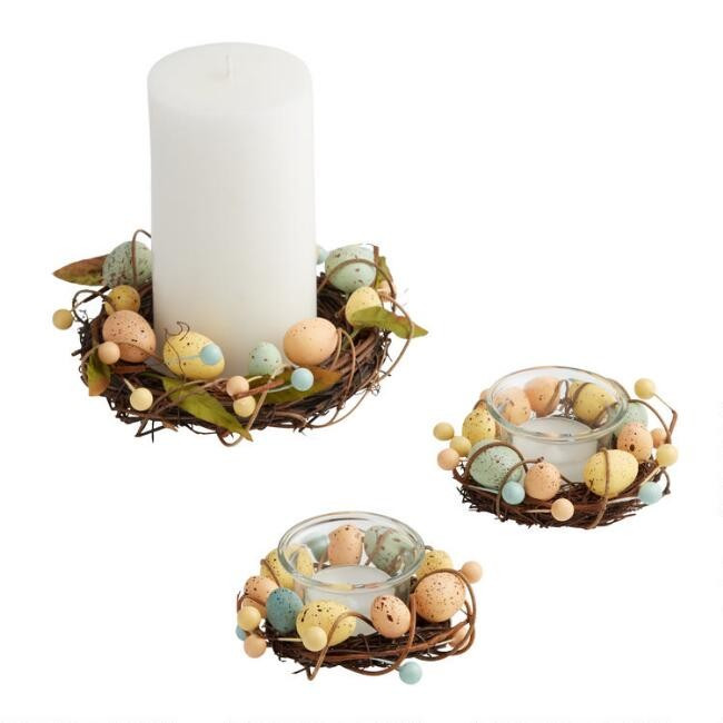 Pastel Egg Nest Table Decor | World Market