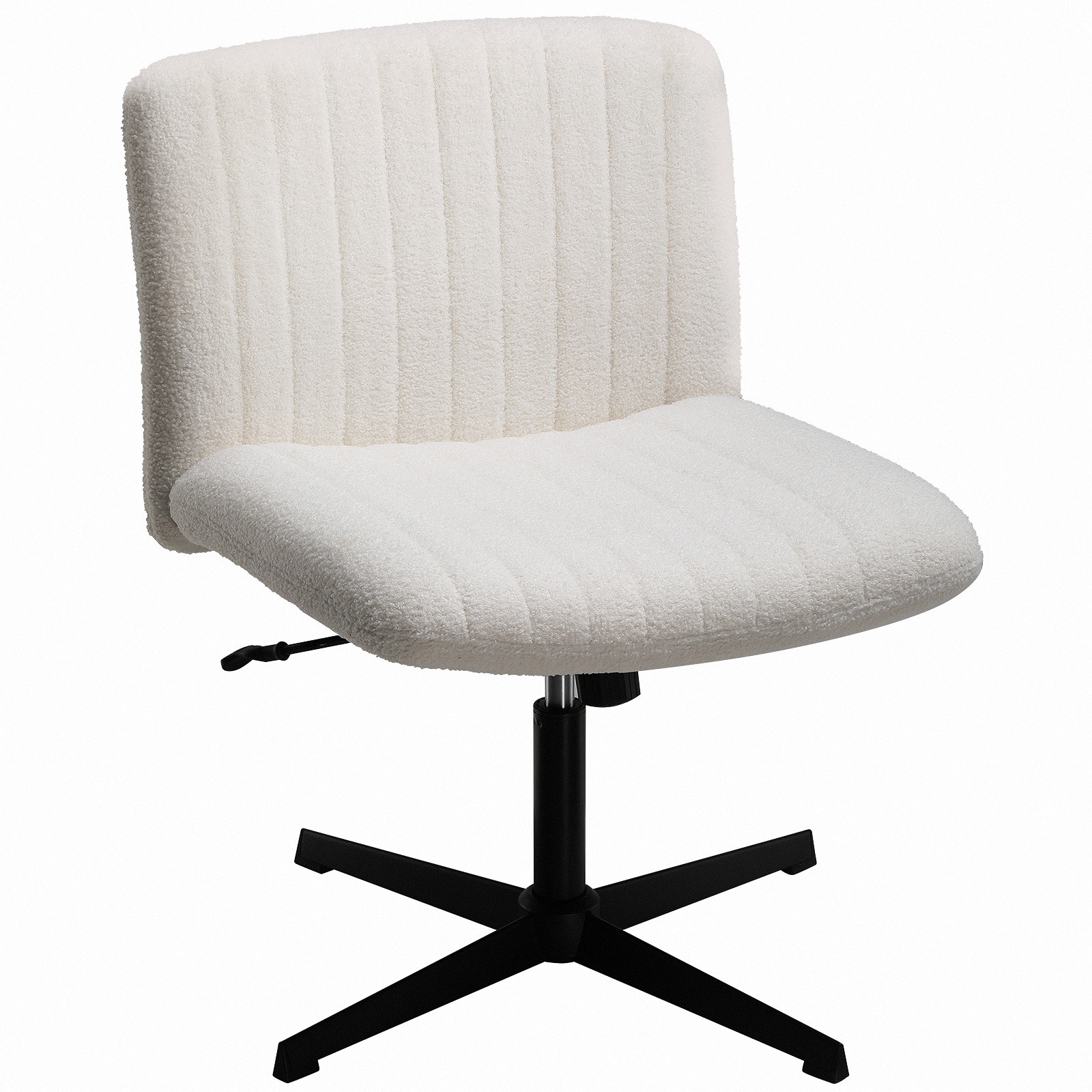 Mainstays Silla de Oficina con Asiento Ancho y Tapizado en Canal, de Gran Tamaño, White Boucle | Walmart (US)
