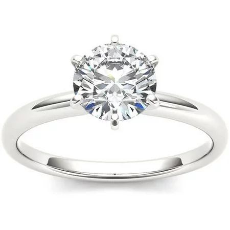 Imperial 1 Carat T.W. Diamond Six-Prong Solitaire 14kt White Gold Engagement Ring | Walmart (US)