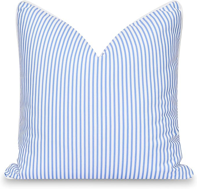 Hofdeco Premium Coastal Patio Indoor Outdoor Pillow Cover Only, 20"x20" Water Repellent for Backy... | Amazon (US)