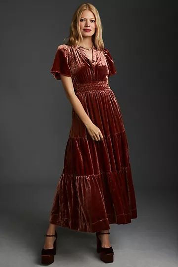 The Somerset Maxi Dress: Velvet Edition | Anthropologie (US)