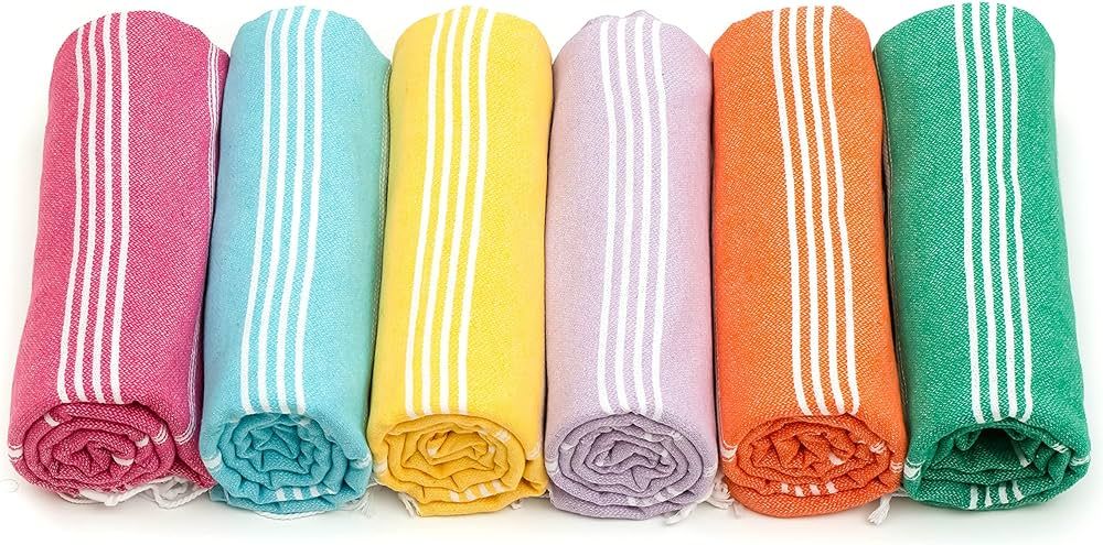 HAVLULAND Turkish Bath Towels, Premium Turkish Beach Towel, Oversized 71x39 in Sandproof Beach Po... | Amazon (US)