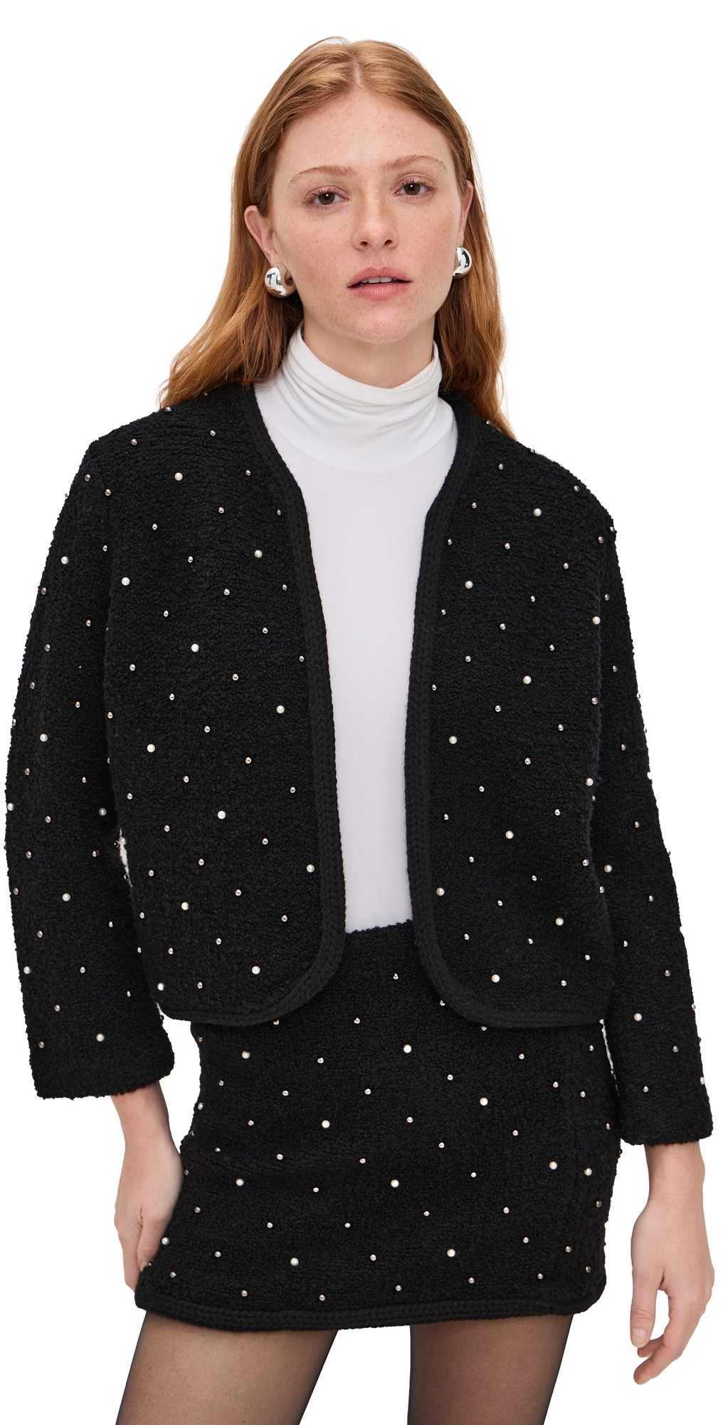 FRAME The Embellished Jacket Black XS | Shopbop