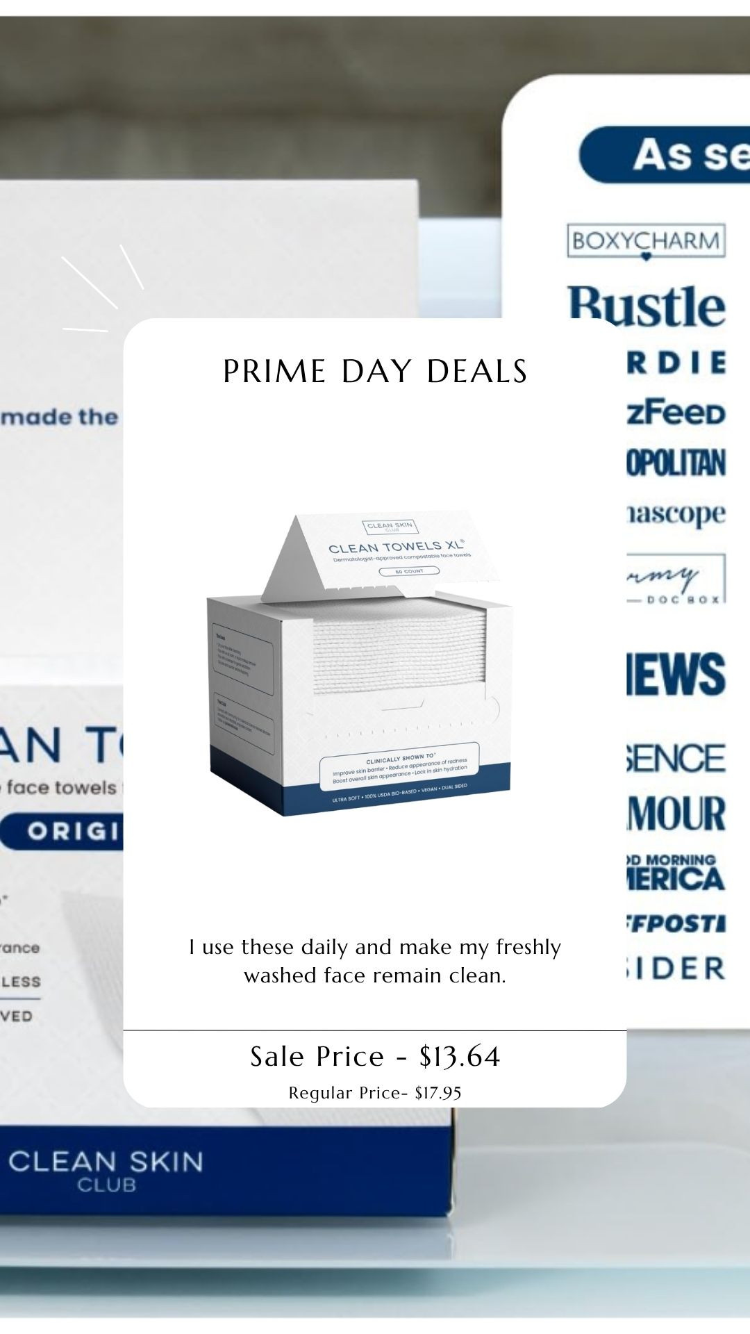 Amazon Prime deal. Amazon Prime Beauty Deal. clean face cloths. face wash. 

 

#LTKSaleAlert #LTKFindsUnder50 #LTKBeauty