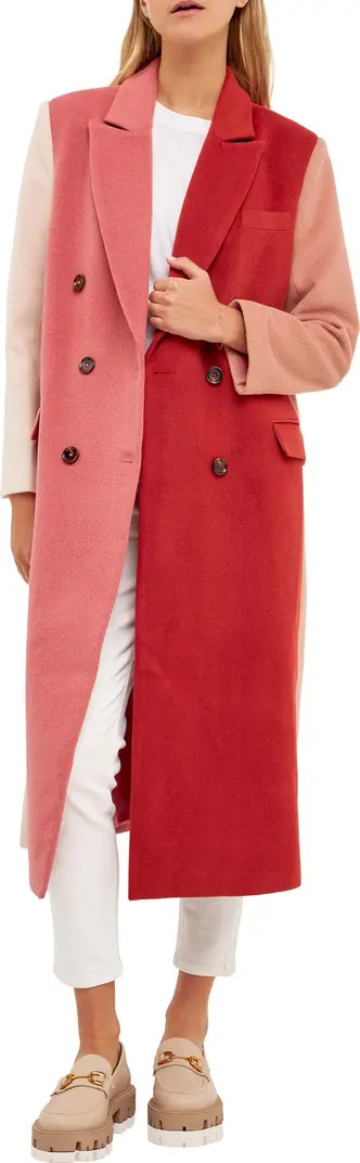 English Factory Colorblock Trench Coat | Nordstrom | Nordstrom