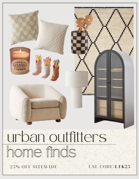 LTK SALE 🎉
↳ URBAN OUTFITTERS HOME PICKS
25% OFF SITEWIDE WITH CODE: LTK25🚨‼️
—
Daily deals, sale finds, sale alert, currently on sale, deal of the day, sale posts, deals, ltksale, home finds, decor, furniture, cabinent, chair, living room inspo, candle, throw pillow, area rug, lamp, table lamp, living space, family room 

#LTKsalealert #LTKSale #LTKhome