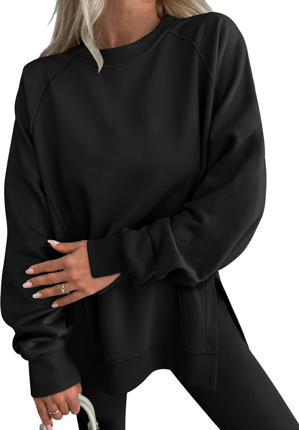 ANRABESS Oversized Sweatshirt for Women Fleece Fall Outfits | Amazon (US)