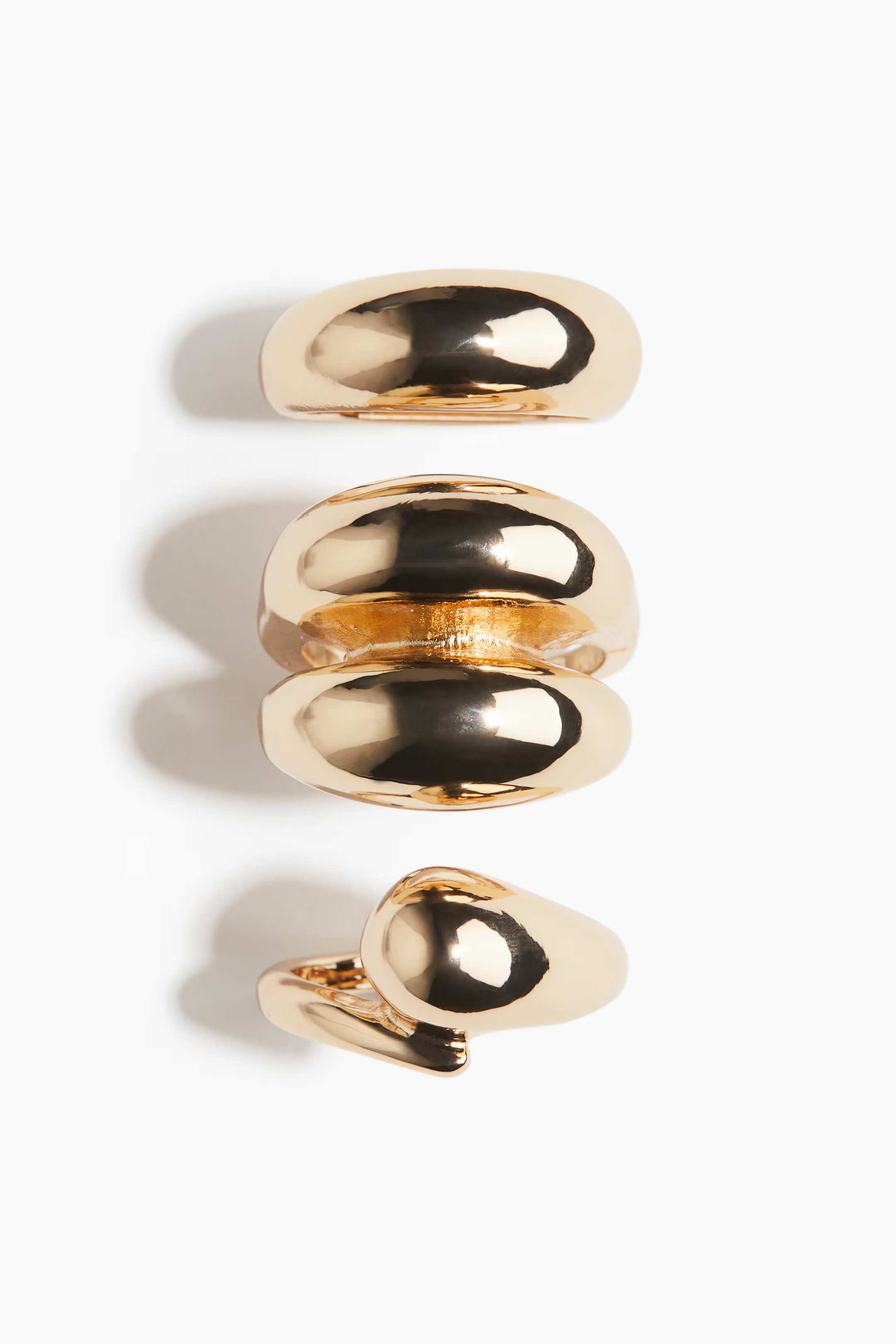 3-Pack Chunky Rings | H&M (US + CA)