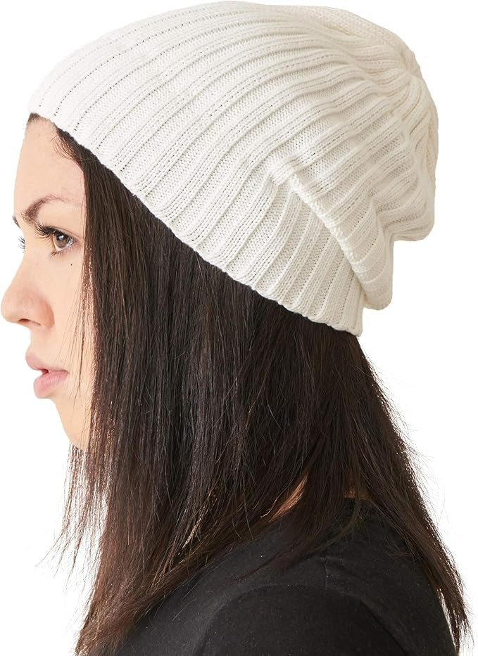 CHARM Mens Fisherman's Beanie Hat - Cotton Slouch Cap Women Chemo Knit Winter | Amazon (US)