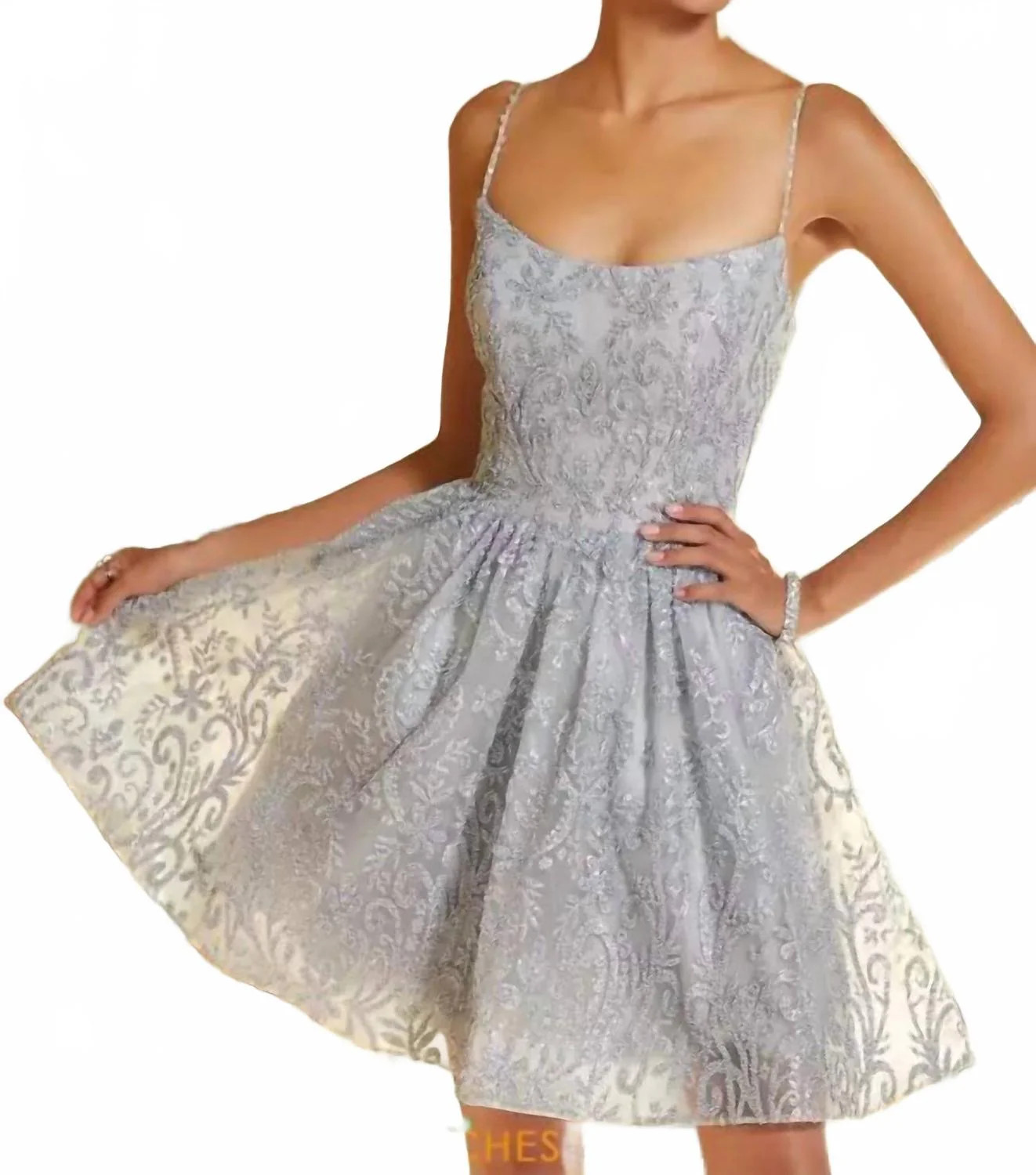 Women's Mini Dress In Silver | Shop Simon