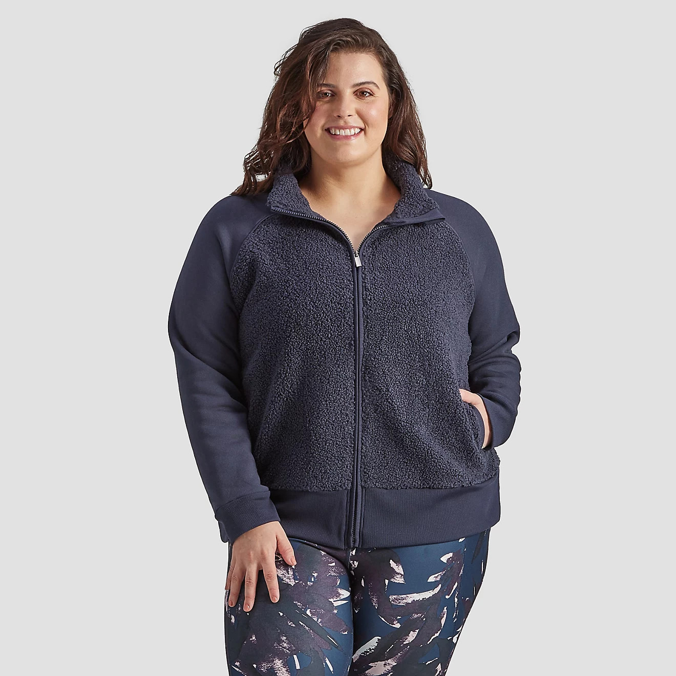 Freely Women’s Plus Cora Sherpa Bomber Jacket | Academy Sports + Outdoors