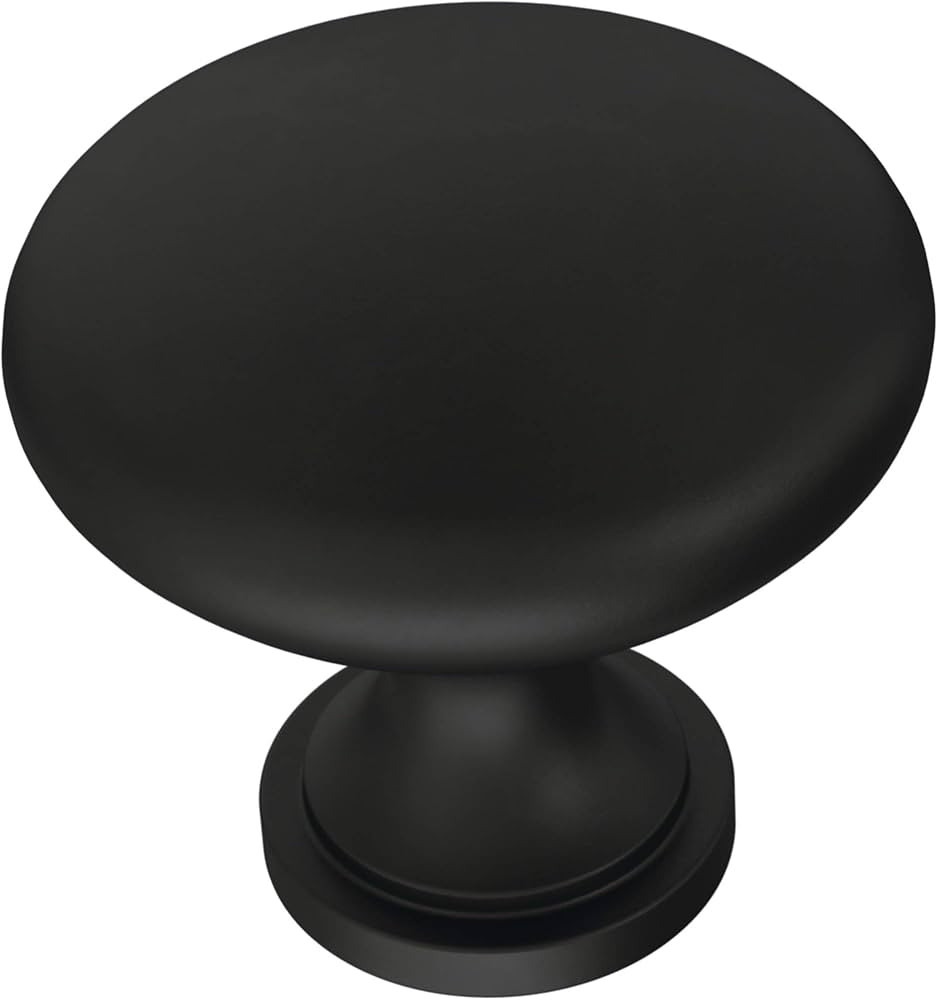 Franklin Brass Garrett Cabinet Knob, Matte Black, 1.19 in x 1.14 in Drawer Knob, 10 Pack, P42354Z... | Amazon (US)