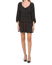 Betsy Johnson Velvet Tiered Mini Dress  | TJ Maxx