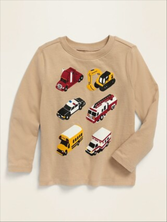 Long-Sleeve Graphic Tee for Toddler Boys