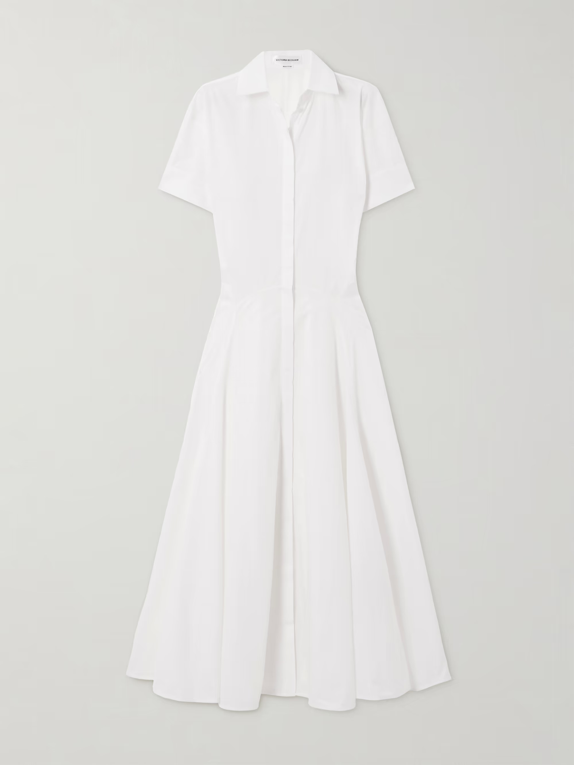 Paneled cotton-poplin midi shirt dress | NET-A-PORTER (UK & EU)