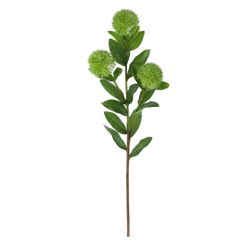 3-Bulb Green Thistle Floral Spray, 31.5" | At Home