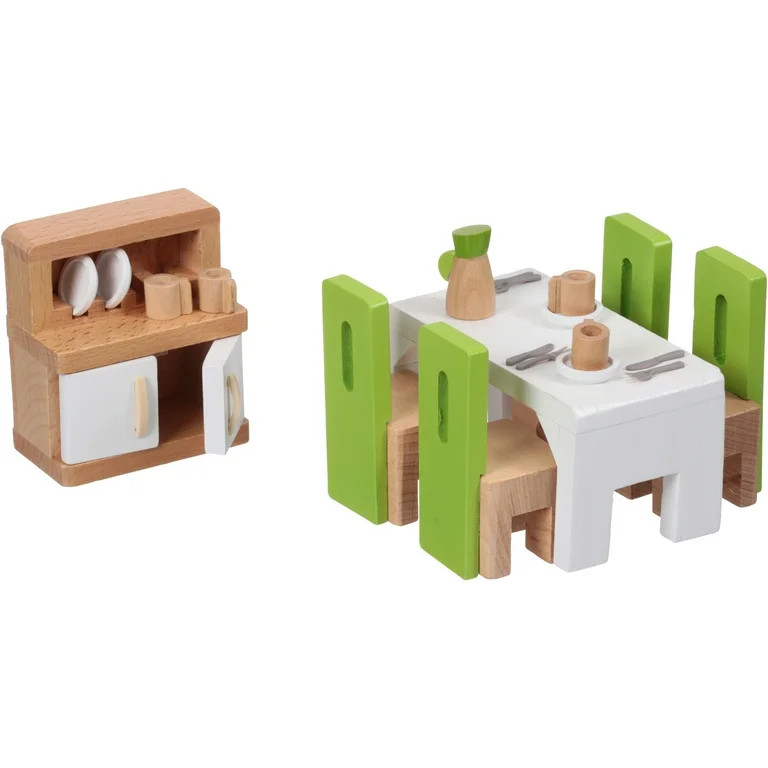 HaPe Dining Room Set Box Dollhouse Furniture, 23 Pieces | Walmart (US)