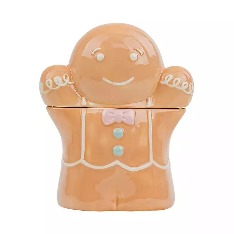 New! Gingerbread Boy Christmas Cookie Jar | Kirklands