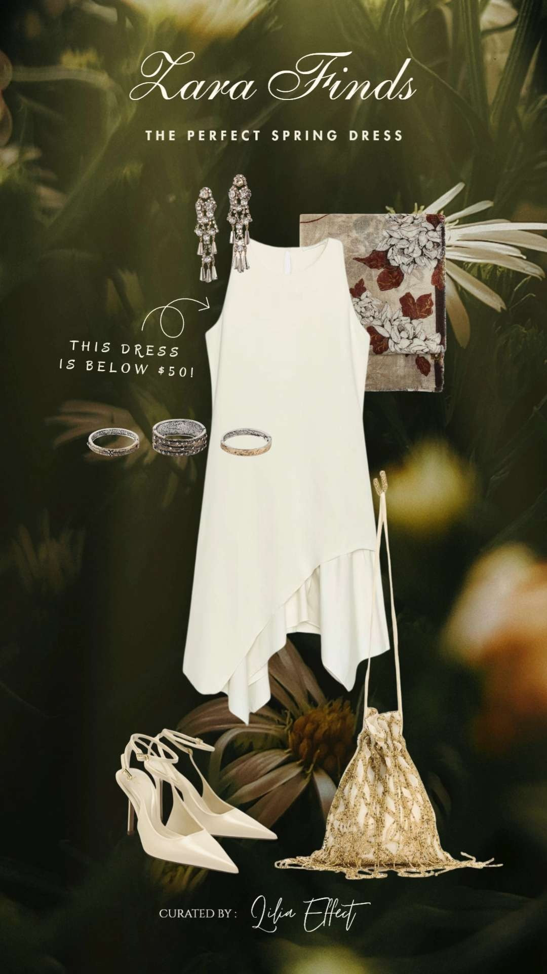 Zara finds — the perfect spring dress 🤍 This one’s under $50 and checks all the boxes: light, flattering, and effortlessly pretty for everyday wear. 🌿✨
 

 #LTKgrwm #LTKootd