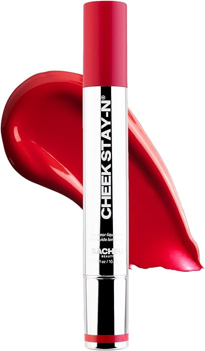 Sacheu Cheek STAY-N Liquid Blush for Cheeks \u2014 High Pigment, Buildable, Lightweight Cream Blu... | Amazon (US)