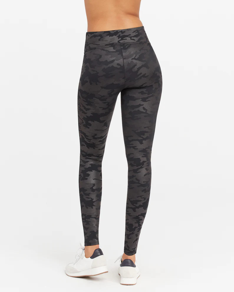 Faux Leather Camo Leggings | Spanx