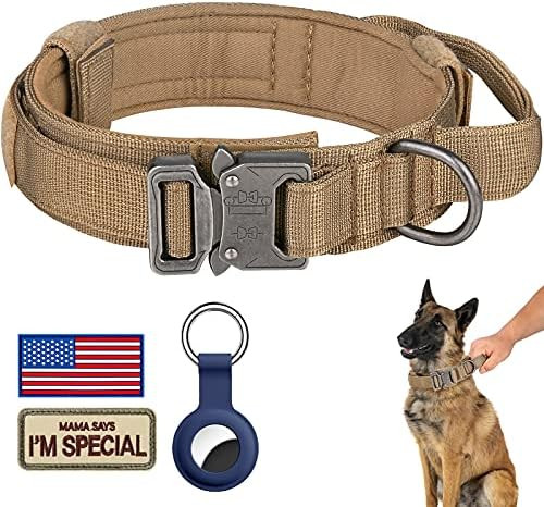 DAGANXI Tactical Dog Collar, Adjustable Military Training Nylon Dog Collar with Control Handle and H | Amazon (US)