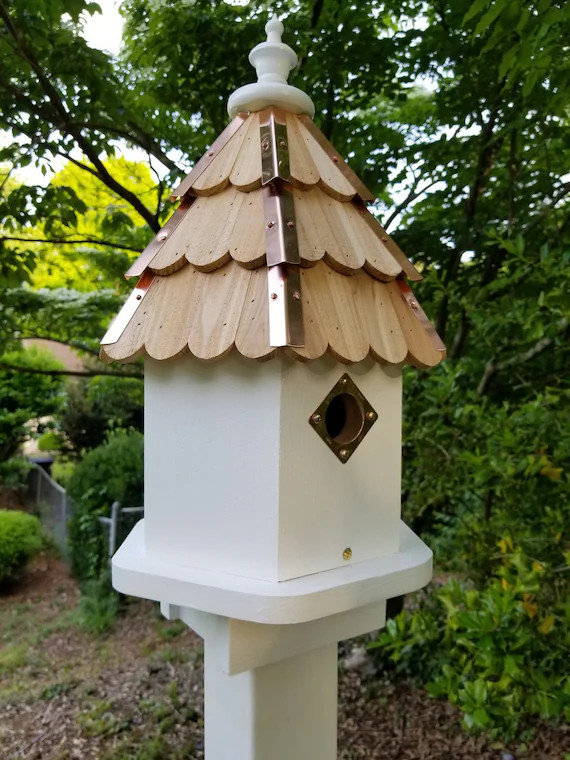 Starlight Bungalow© Medium Bluebird 6 Sided Cypress Birdhouse | Etsy | Etsy (US)