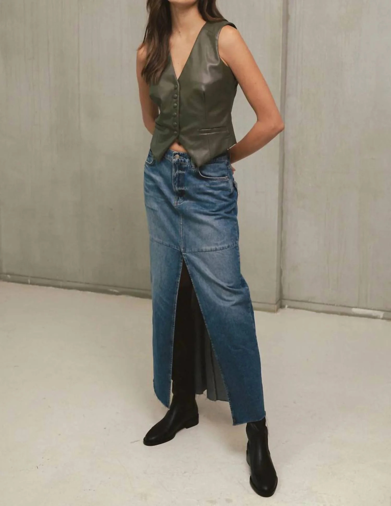 Danielle Denim Skirt | Shop Simon