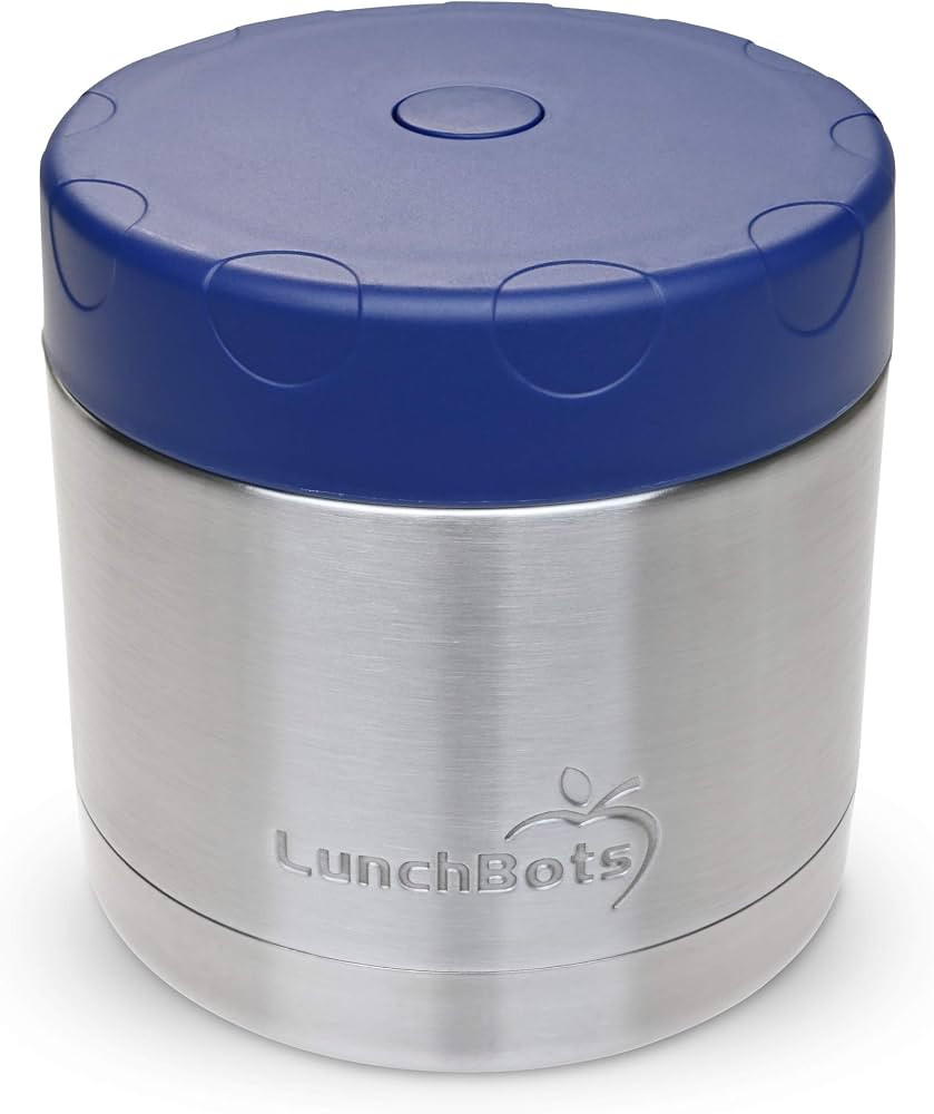 LunchBots 16oz Thermos Stainless Steel Wide Mouth - Insulated Thermos With Vented Lid - Keeps Foo... | Amazon (US)