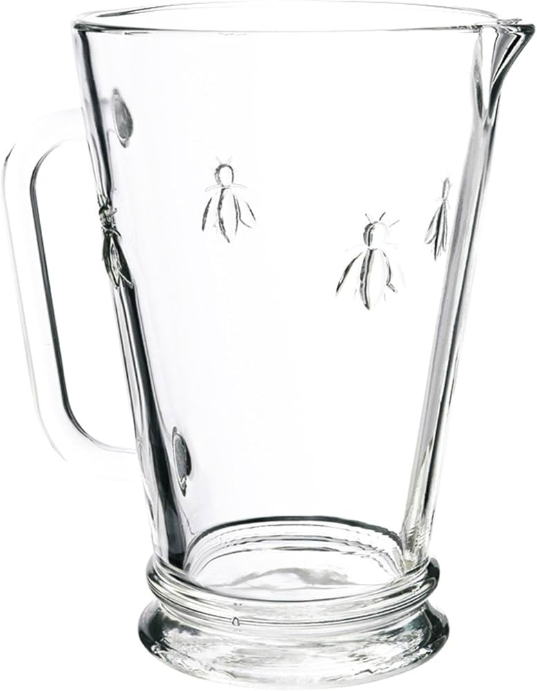 La Rochere Bee Glass Pitcher – Classic French Drinkware with Embossed Bee Emblem – Elegant Gl... | Amazon (US)