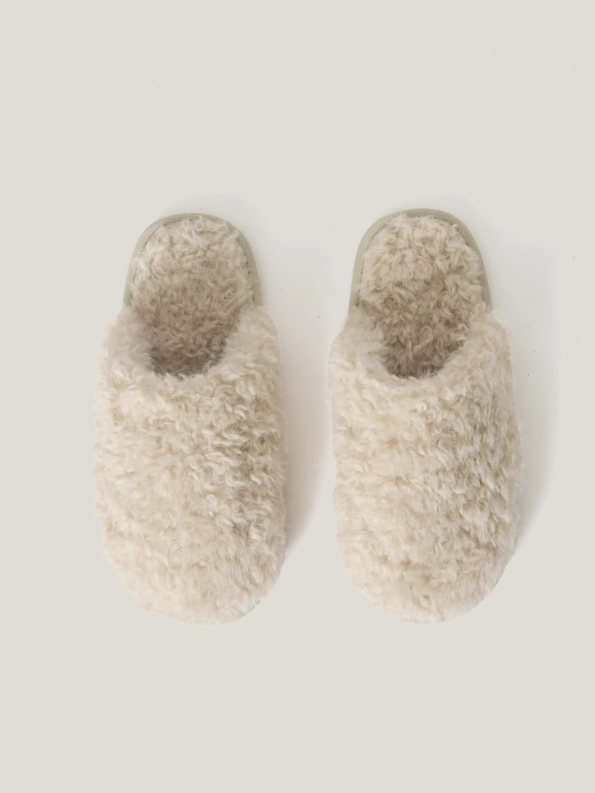 Faux Shearling Slippers | Natural | Jigsaw (UK)