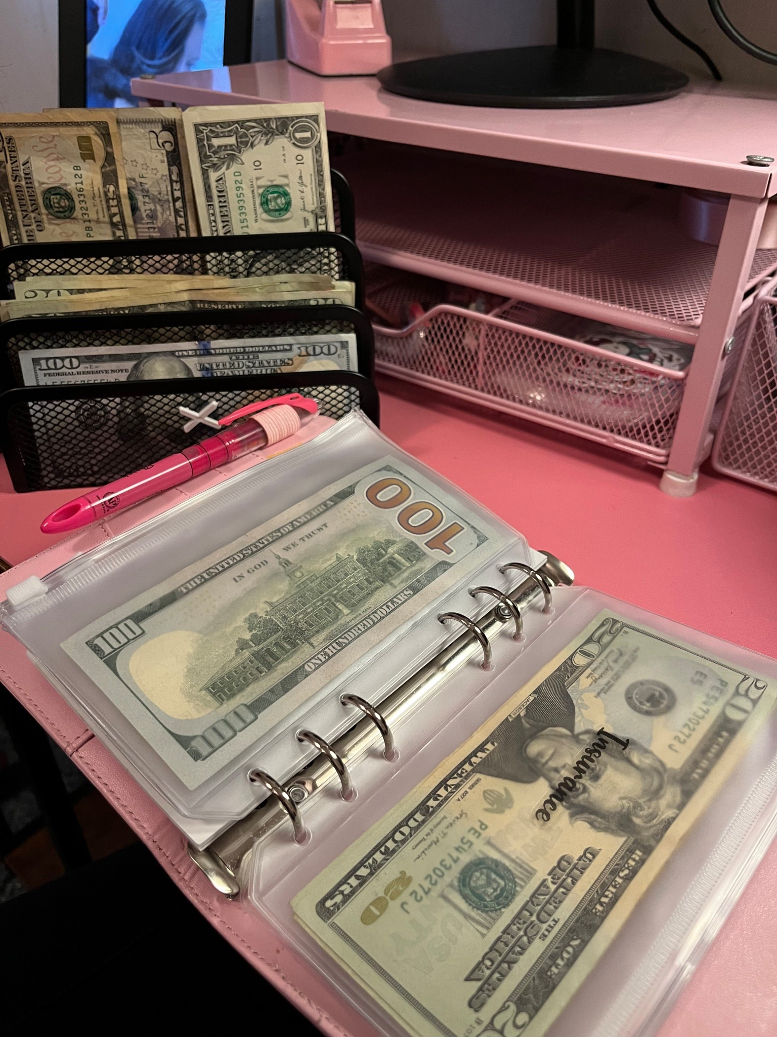 Monthly Budgeting #cashstuffing #homeoffice #officeorganization #moneysaving
