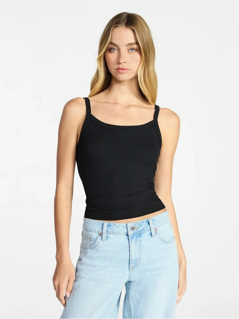 No Boundaries Ribbed Cami Top, 1 or 5-Pack, Women's | Walmart (US)