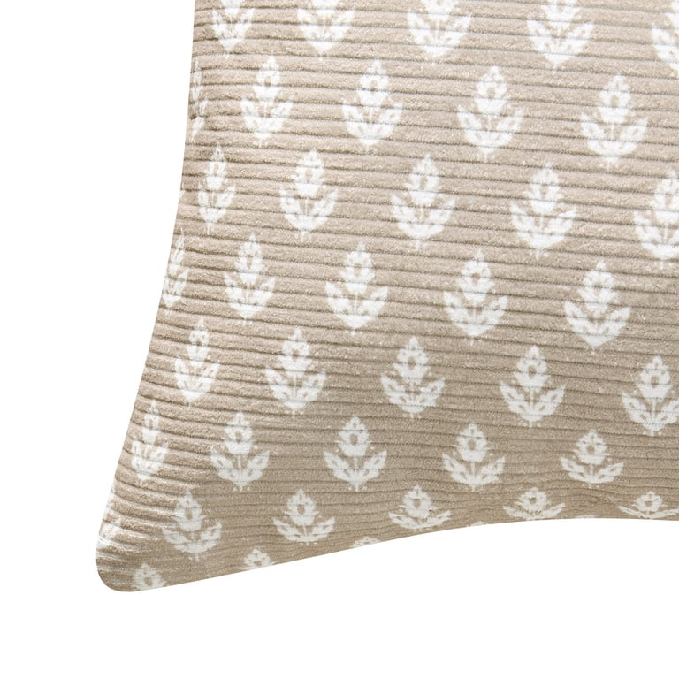 My Texas House 14" x 36" Taupe Block Print Decorative Pillow | Walmart (US)